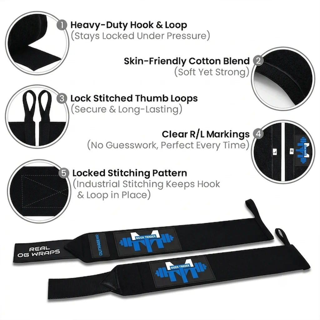 Weightlifting Wrist Wraps - Image 2